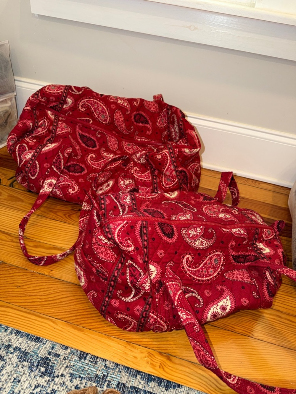 Retired Mesa Red Vera Bradley Duffel Bag Set